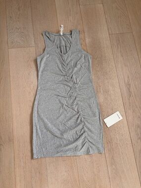 Lululemon Sleeveless Ruched Gray Tank Dress